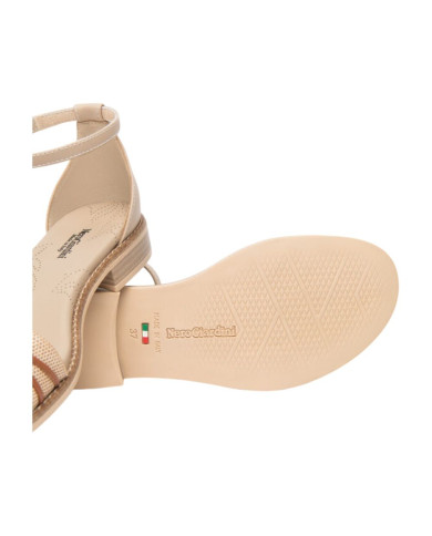 SANDALO NEROGIARDINI DONNA T.PAGLIA FRESH 01/S  TAMIGI LINO TR BEVAGNA 592 BEIGE E615897D/420
