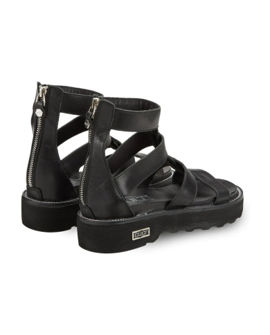 SANDALO CON ZEPPA CULT DONNA ZIGGY 3290 W LEATHER BLACK CLW329000