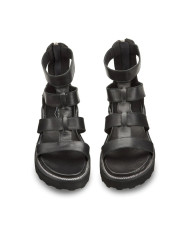 SANDALO CON ZEPPA CULT DONNA ZIGGY 3290 W LEATHER BLACK CLW329000