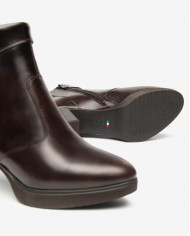 TRONCHETTO NEROGIARDINI DONNA MANOLETE T.DI MORO PU.LESINA  T.MORO TACCO 7CM I513801D/300