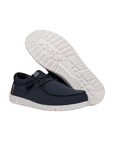 Mocassino Hey Dude Wally Sport Tan Uomo Blu
