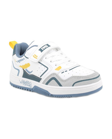 SNEAKERS PRIMIGI BAMBINO NA.PU ST.URBAN  BIANCO-GIA-AVIO1460311