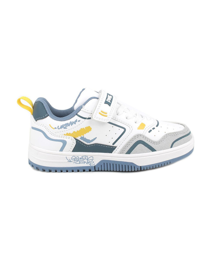 SNEAKERS PRIMIGI BAMBINO NA.PU ST.URBAN  BIANCO-GIA-AVIO1460311