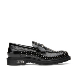 MOCASSINI CULT DONNA SABBATH 4575 LOW W SHINY LEAT. BLACK/SILVER STUDS CLW457500