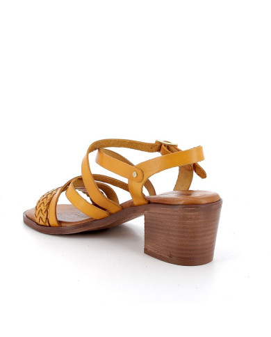 SANDALI CON TACCO IGI&CO DONNA PELLE SINTETICA GIALLO OCRA TACCO 5,7 5689311
