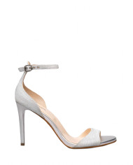 SANDALO CON TACCO NERO GIARDINI DONNA GHIACCIO E116531DE/705