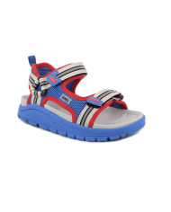 SANDALO PRIMIGI BAMBINO T.RETE/NASTRO  ROYAL/BEIG-PANN 1475044