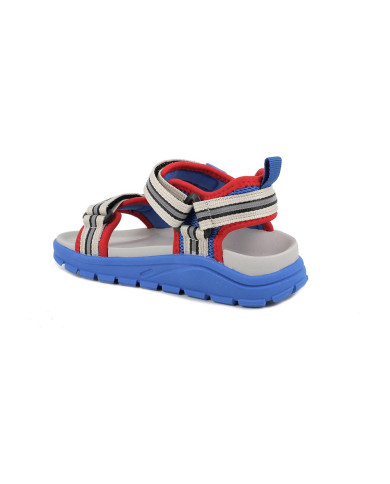 SANDALO PRIMIGI BAMBINO T.RETE/NASTRO  ROYAL/BEIG-PANN 1475044