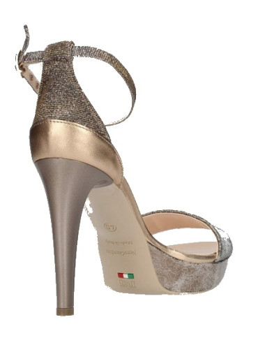 SANDALO CON TACCO NEROGIARDINI DONNA NOTTURNO RAME E012271D/100