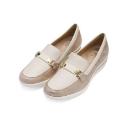 MOCASSINO ARA SHOES 12-50630-05  NUVOLAKID,GAUCHOCALF ZÜRICH 2.0 SHELL CREAM 12-50630-05 