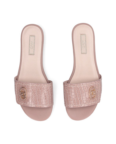Ciabatte donna Liu Jo Sandy stampa cocco nude Marrone