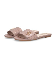 Ciabatte donna Liu Jo Sandy stampa cocco nude Marrone