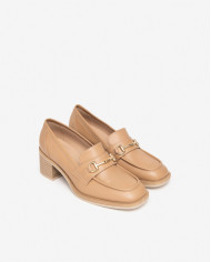 MOCASSINO NEROGIARDINI DONNA PELLE CORDA TACCO E409610D/423