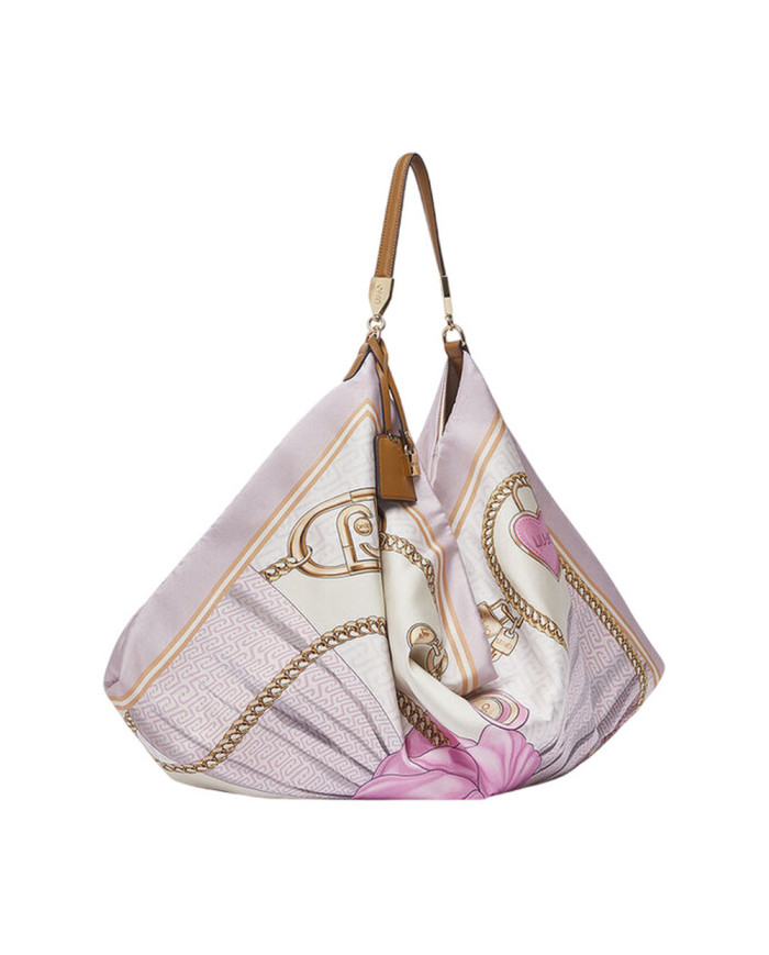 BORSA LIU JO FOULARD HOBO BAG ST META SOFT PEONY 58X38X5CM AA6194 T2745 P9223