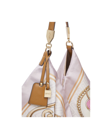 BORSA LIU JO FOULARD HOBO BAG ST META SOFT PEONY 58X38X5CM AA6194 T2745 P9223