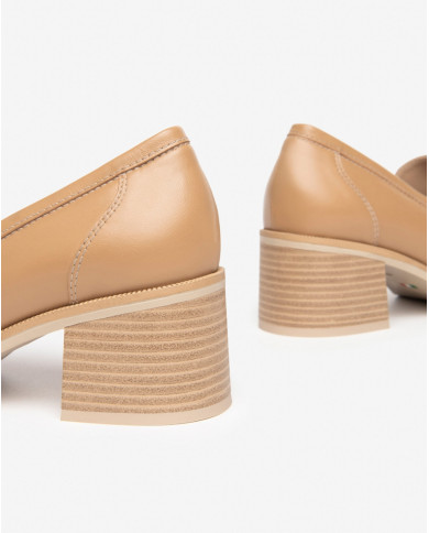 MOCASSINO NEROGIARDINI DONNA PELLE CORDA TACCO E409610D/423