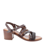 SANDALI CON TACCO IGI&CO DONNA PELLE SINTETICA MARRONE SCURO TACCO 5,7 5689300