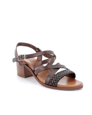 SANDALI CON TACCO IGI&CO DONNA PELLE SINTETICA MARRONE SCURO TACCO 5,7 5689300