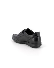 SNEAKERS ENVAL SOFT UOMO IN PELLE NERO DOPPIO VELCRO 6712200