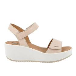 SANDALO CON ZEPPA IGI&CO DONNA CAPRA TAMPONATA PANNA 5668711