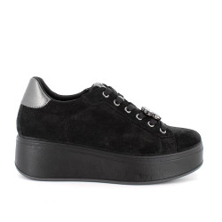 SNEAKERS CON ZEPPA IGI&CO DONNA SCAM.SUPER10/12 NERO 8671255