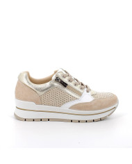 SNEAKERS IGI&CO DONNA SCAM/VIT.LAM.FO AVORIO/PLATINO 7660733