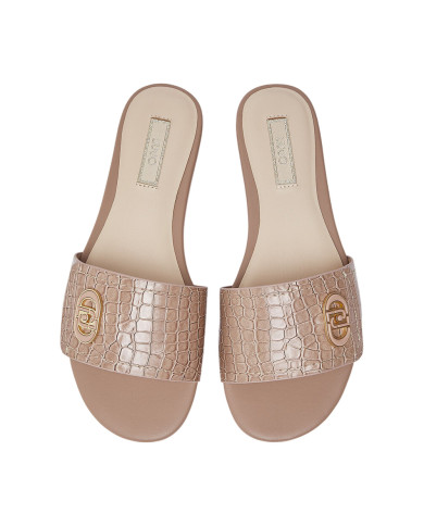 Ciabatte Liu Jo Sandy 03 Effetto Cocco Donna Marrone