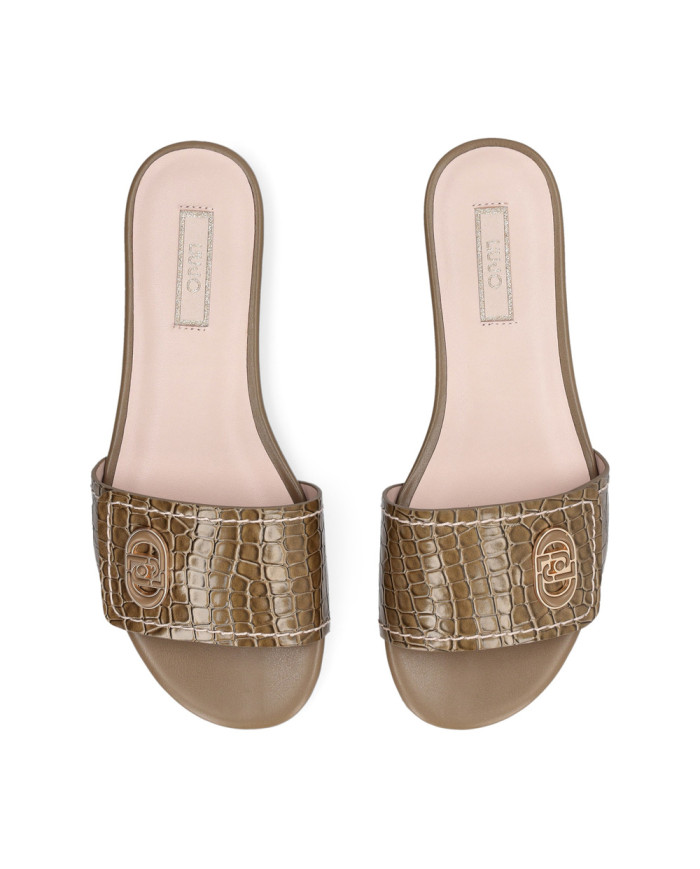 Ciabatte Liu Jo Sandy 03 stampa cocco Donna Verde