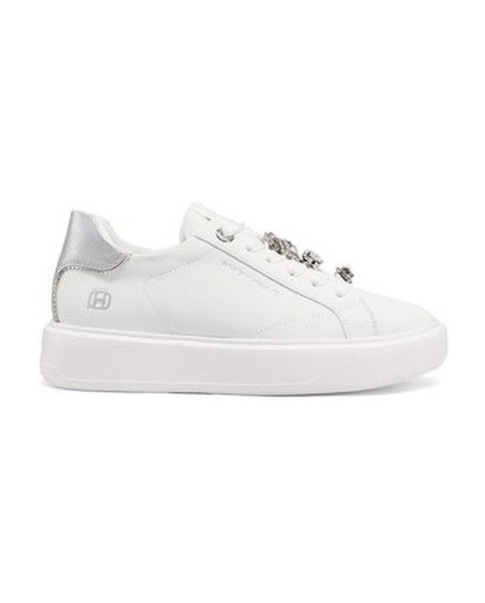 SNEAKERS QUEEN HELENA PLATFORM CON DETTAGLI GIOIELLO X34-1 WHITE/SILVER