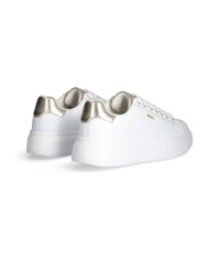 SNEAKERS LIU JO DONNA BABOL 01 - SNEAKER TUMBLED LEATHER/META WHITE/LIGHT GOLD BF5059PX748S1052 