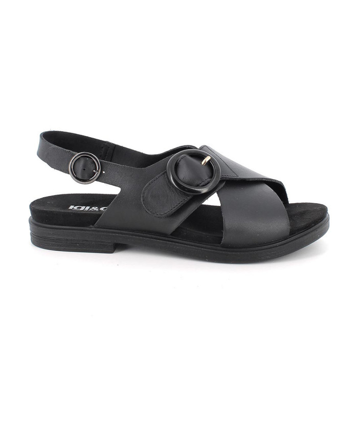 SANDALI IGI&CO DONNA  VIT.SAMOS  CON STRAP NERO 1165900    