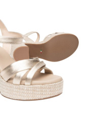 SANDALO CON TACCO NEROGIARDINI DONNA ETOILE SAND MIELE PU.CASSOLA E616071D/418