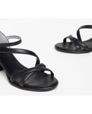 SANDALO CON TACCO NEROGIARDINI DONNA TAMIGI NERO TR ROSE NERO E307570D/100