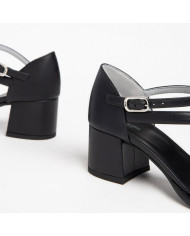 SANDALO CON TACCO NEROGIARDINI DONNA TAMIGI NERO TR ROSE NERO E307570D/100