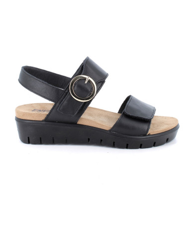 SANDALO CON ZEPPA ENVAL SOFT DONNA NAPPA SOFT NERO 1286500    
