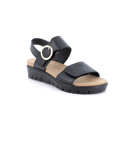 SANDALO CON ZEPPA ENVAL SOFT DONNA NAPPA SOFT NERO 1286500    