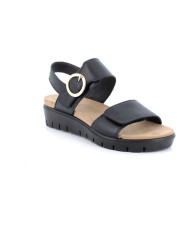 SANDALO CON ZEPPA ENVAL SOFT DONNA NAPPA SOFT NERO 1286500    