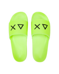 CIABATTE SUN68 UOMO SLIPPERS LOGO GIALLO FLUO X36110 63