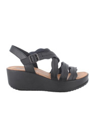 SANDALO CON ZEPPA IGI&CO DONNA PELLE SCIROCCO NERO 5668500