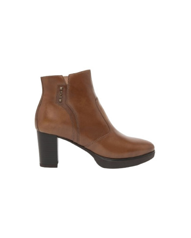 TRONCHETTI NEROGIARDINI DONNA MANOLETE CUOIO PU.LESINA TACCO 7CM I411200D/400