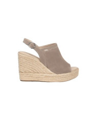 SANDALO CON ZEPPA NEROGIARDINI DONNA SUEDE CRETA ZEPPA 10CM E410600D/451