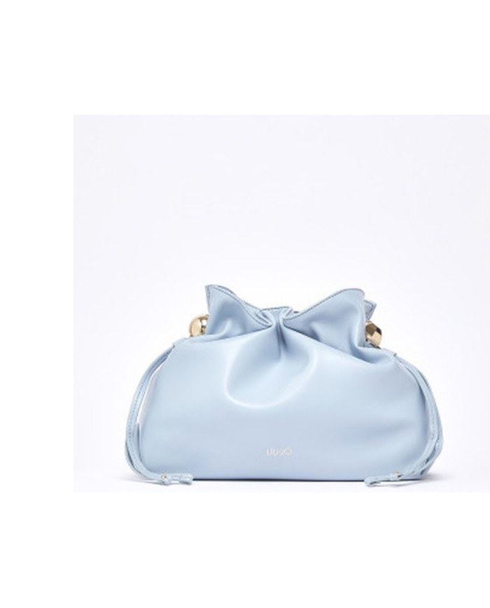 BORSA LIU JO RICCY MEDIA HOBO BAG DUSTY BLUE  AA6096 E0958 09C45