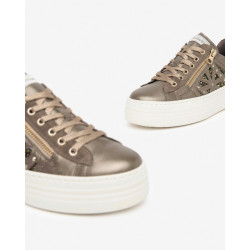 SNEAKERS NEROGIARDINI DONNA BAGOYA BROWN VELOUR FANGO I411611D/322