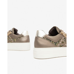 SNEAKERS NEROGIARDINI DONNA BAGOYA BROWN VELOUR FANGO I411611D/322