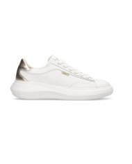 SNEAKERS LIU JO DONNA CASPER 01 - SNEAKER CALF LEATHER/METALLI WHITE/LIGHT GOLD BA6069PX026S1052
