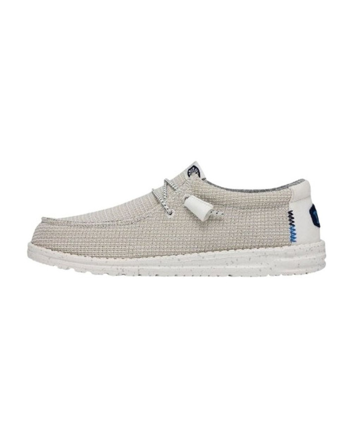 MOCASSINO HEY DUDE UOMO WALLY SPORT MESH M WHITE GRAY HD.40403/100