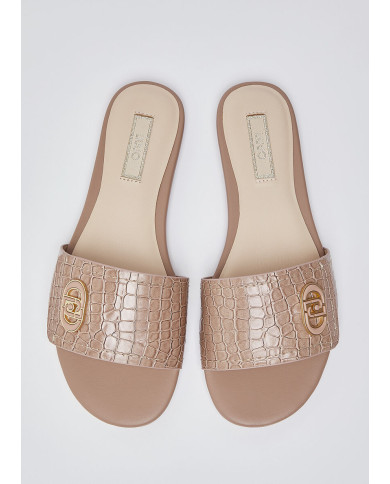 CIABATTE LIU JO DONNA SANDY 03 - SLIPPER CALF SADDLE SA6127P0102S3804