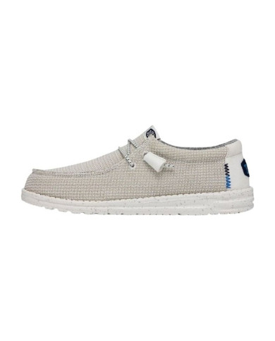 MOCASSINO HEY DUDE UOMO WALLY SPORT MESH M WHITE GRAY HD.40403/100