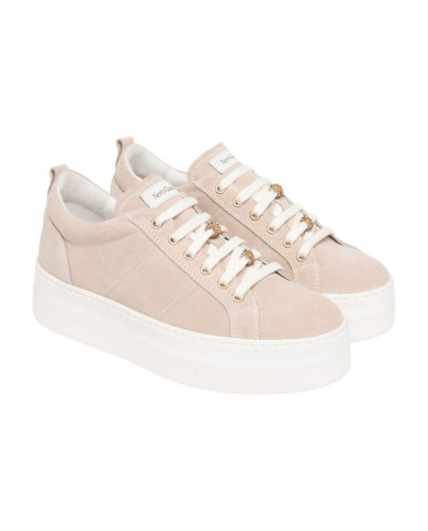 SNEAKERS NEROGIARDINI DONNA VELOUR ROSA PU.MONOD.FIUMARA E615310D/671