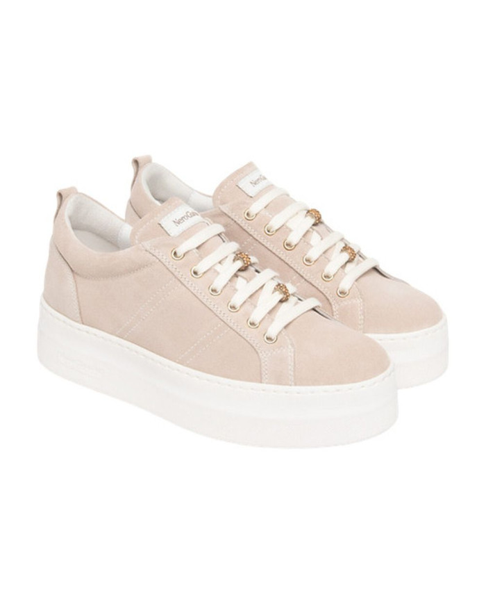 SNEAKERS NEROGIARDINI DONNA VELOUR ROSA PU.MONOD.FIUMARA E615310D/671